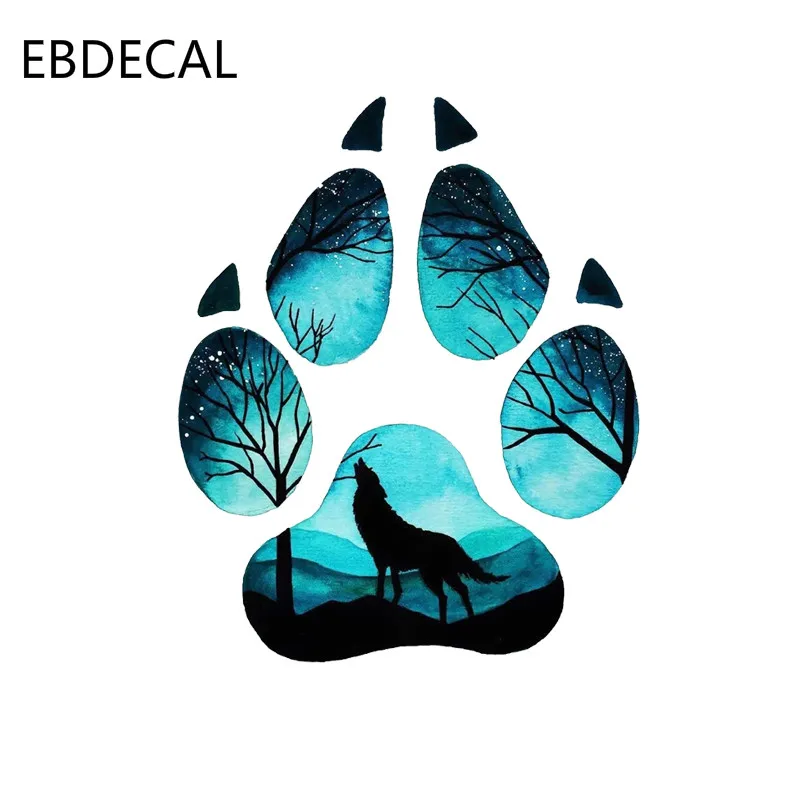 Ebdeckle креативная головоломка с изображением волка для Авто/бампера/окна/стены