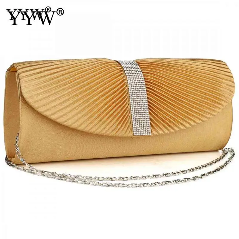 Шелковый клатч вечерняя сумочка желтая сумка-конверт для женщин с подвесным