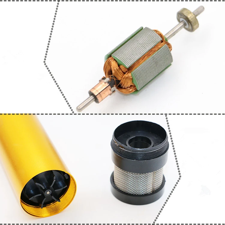 

Portable Mini 12V 24V DC Electric Submersible Pump For Pumping Diesel Oil Water Aluminum Alloy Shell 12L/min Fuel Transfer Pump