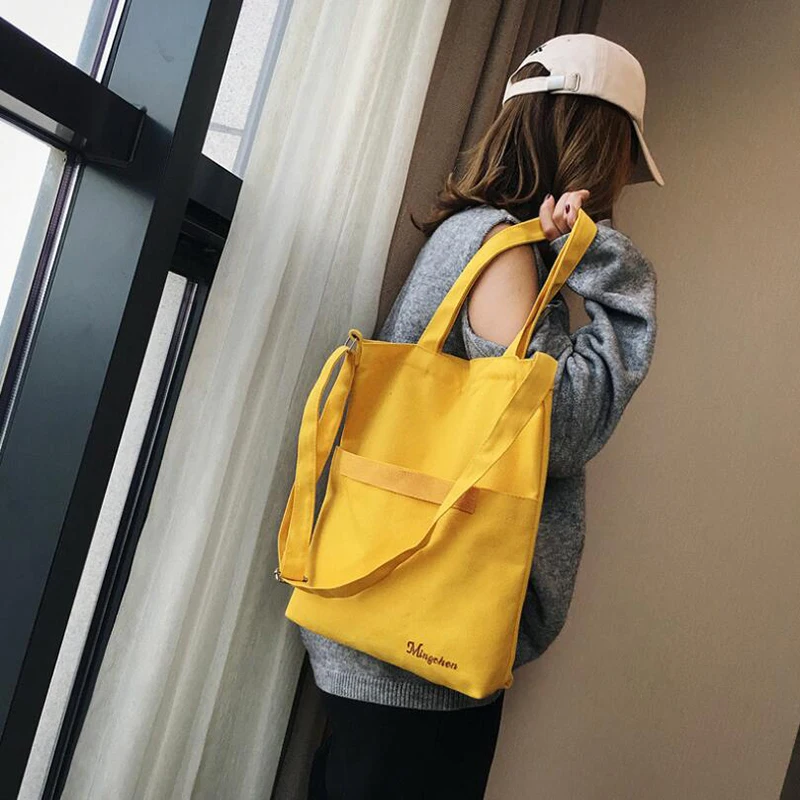 Женские холщовые сумки простая повседневная сумка-тоут с верхней ручкой сумка