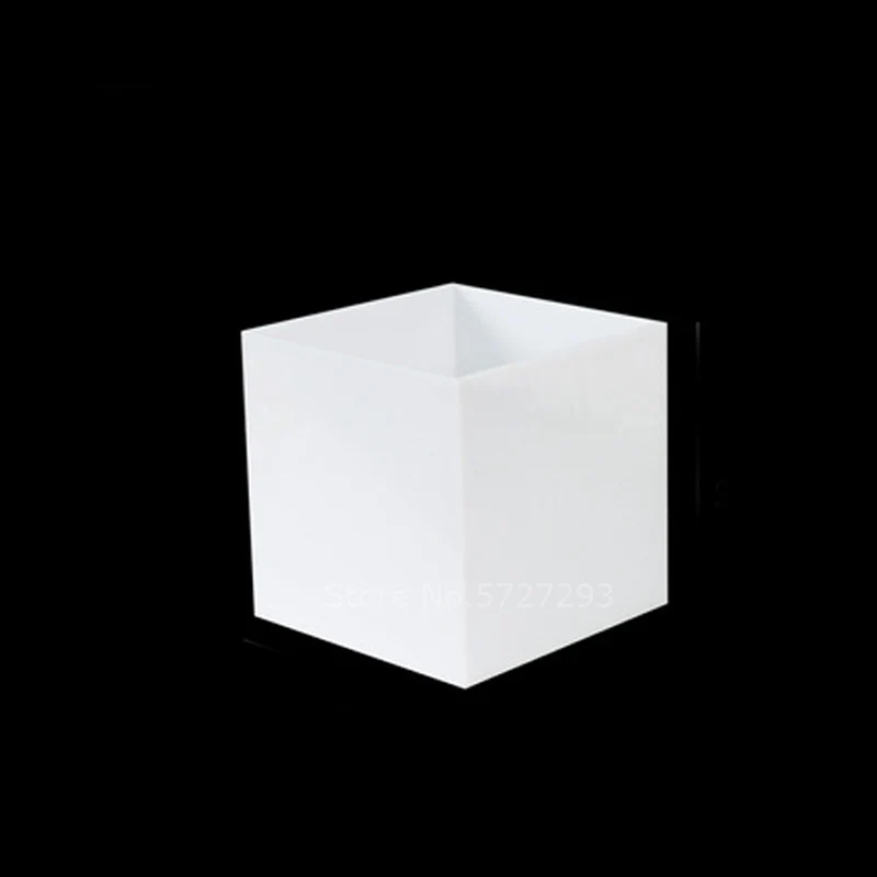 Square PMMA Acrylic White Storage Box Jewelry Beads Container Fishing Tools Accessories Box Small Items Sundries Organizer Case