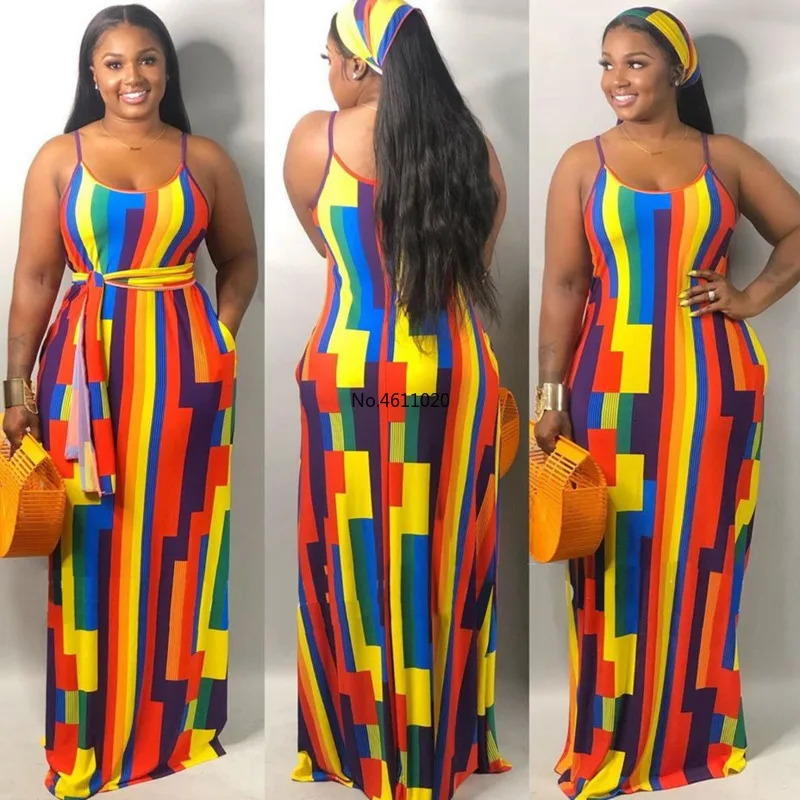2020 Сексуальное Платье макси с принтом в виде галстука-красителя женское платье