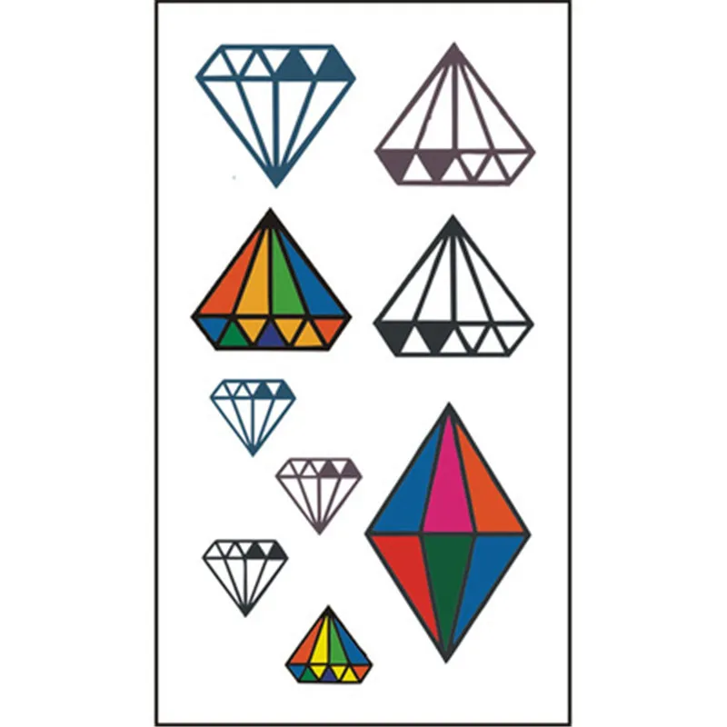 

Временная тату-наклейка 5 шт./лот, новый дизайн, абстрактная фигурка, боди-арт, тату на талию/руку для мужчин и женщин