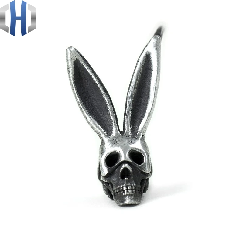 Оригинальный дизайн серебро ручной работы 925 серебряные серьги с кроличьими