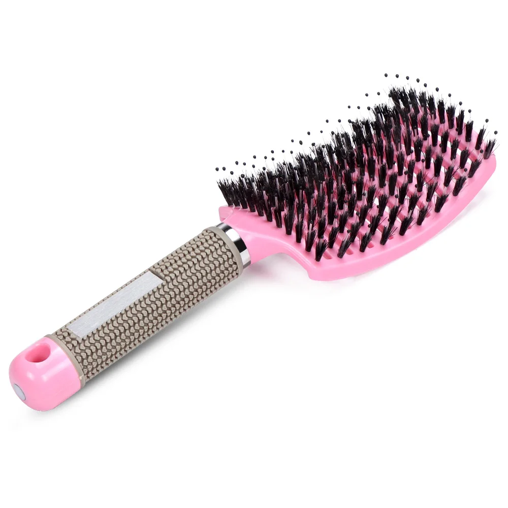 

Hairbrush Anti Klit Brushy Haarborstel Women Detangler Hair Brush Bristle Nylon Scalp Massage Tangle Teaser Hair Brush Comb