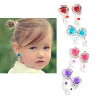 1 pair ear clip style earring soft cushion invisible ear hanging ear clip no piercing earring for children kids