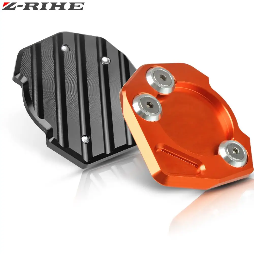 

CNC Aluminum Side Stand Enlarge Kickstand For 200 390 2013 2014 2015 Motorcycle Sidestand Foot Extension Pad Support Plate