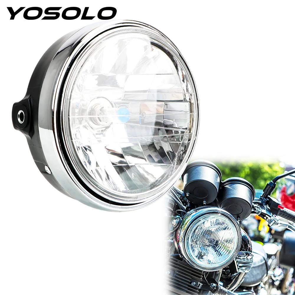 YOSOLO Motorcycle Halogen Headlight Headlamp Assembly 12V Head Light Lamps for Honda Hornet 600 900 CB400 Moto Accessories |