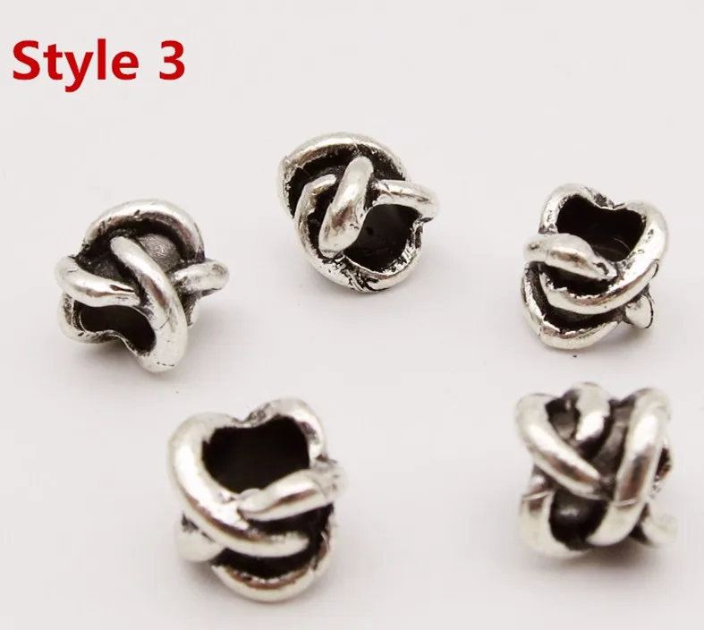 5pcs Style 3 5 шт./упак. разных 5 видов стилей, подвязанные лентой, с объемной волной, бороды, дредлоки, для увеличения объема, бусины кольца трубки около 5-5,2 мм Внутреннее отверстие ювелирные изделия - Цвет: 5pcs Style 3
