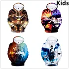 Детская толстовка с капюшоном и длинным рукавом, в стиле аниме