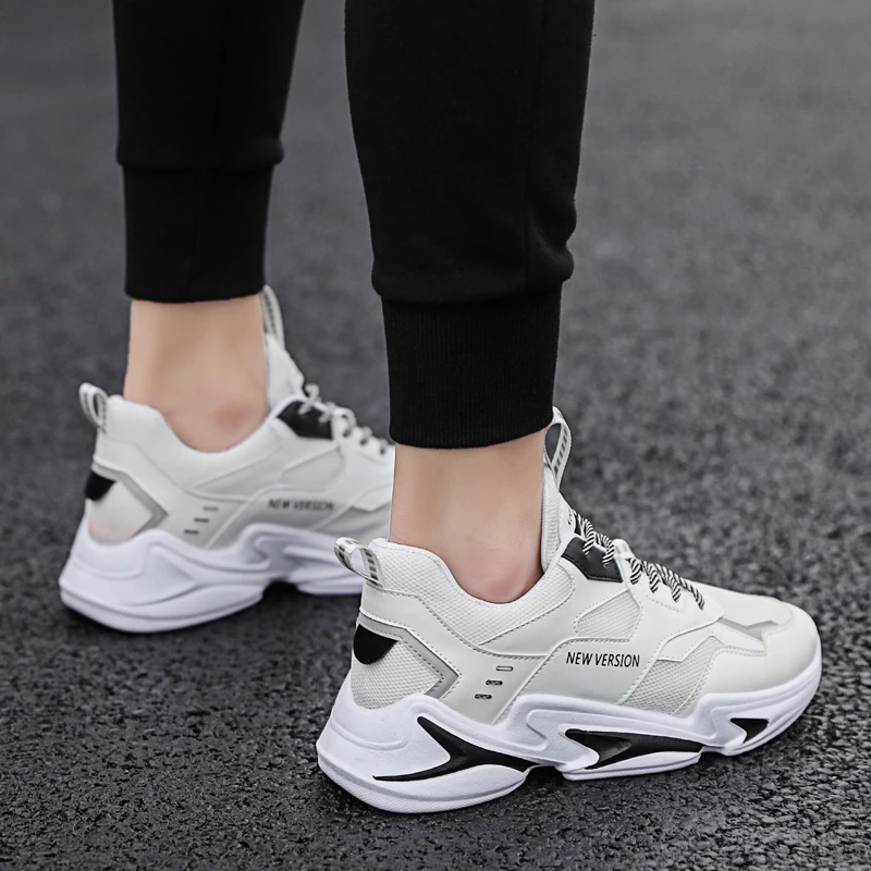 

Men Sneakers Breathable Mesh Lace-up Casual Shoes Men Comfortable Fashion Tenis Masculino Adulto Harajuku Autumn Vintage Walking