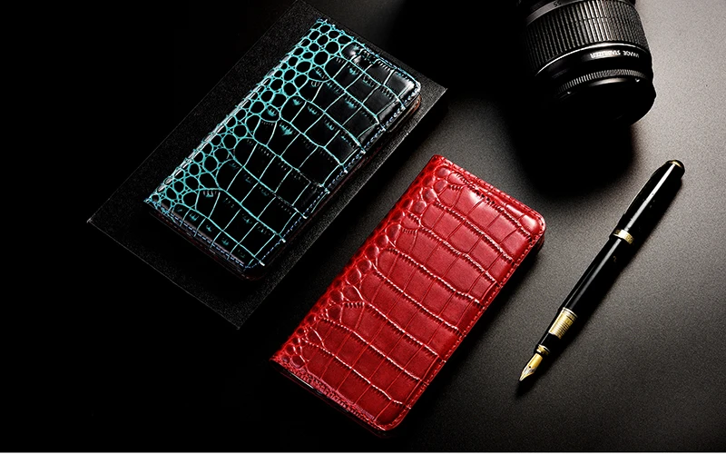 Чехол-книжка из натуральной кожи с крокодиловым принтом для huawei Honor 8 8S 9 9i 9N 10 10i 20 20i Play Pro Lite Note 10, кожаный чехол s