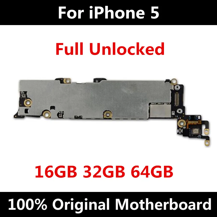 Оригинальная Разблокировка для оригинального iPhone 5 mainbord free icloud материнская плата