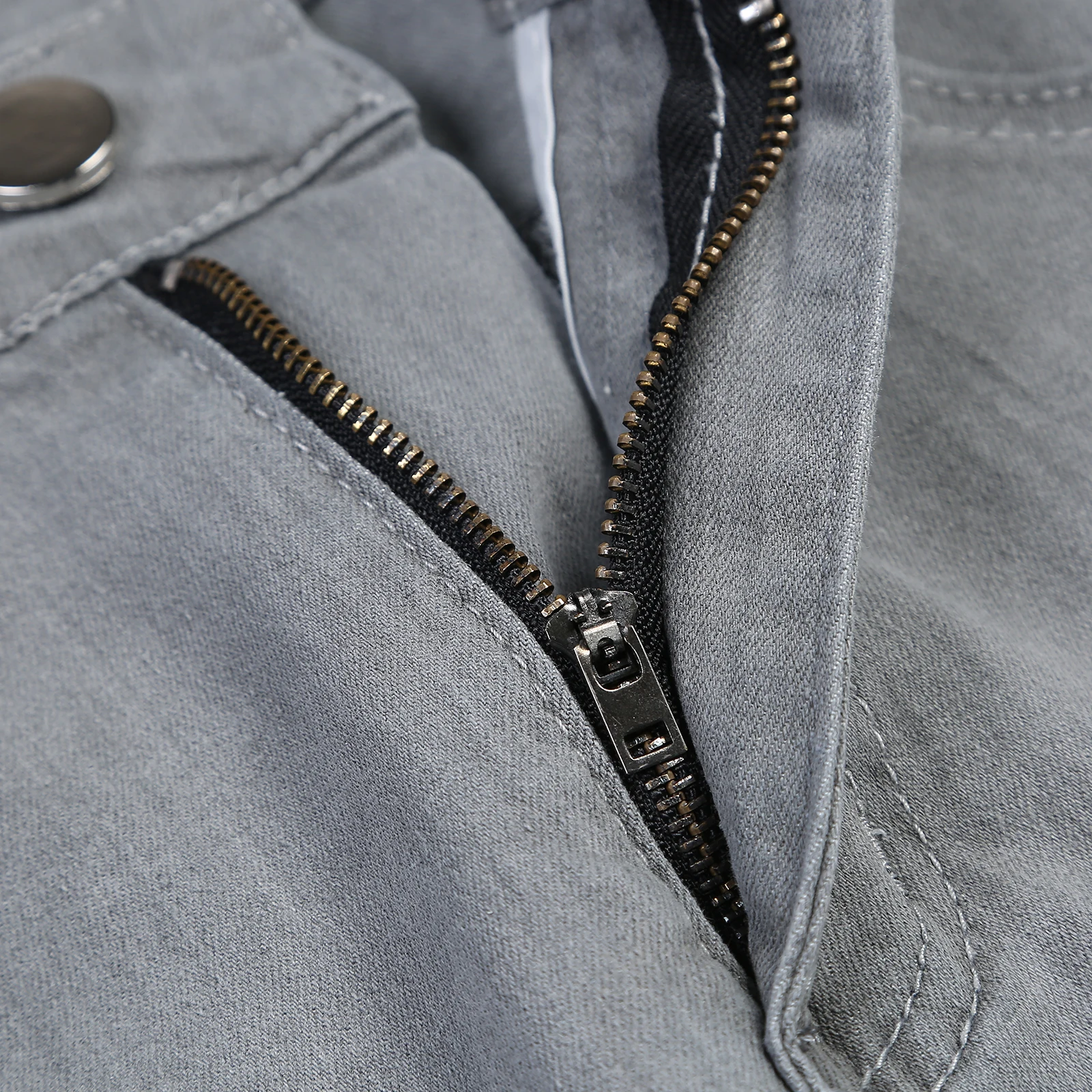 Men's Quilted Embroidered jeans Skinny Jeans Ripped Stretch Denim Pants MAN Elastic Waist Patchwork Jogging Denim Trousers