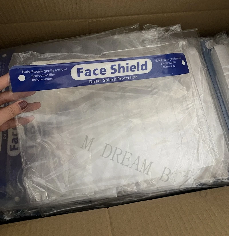 50 шт Анти-туман лицо щит ПЭТ Материал козырек полное брызговик экраны полезные