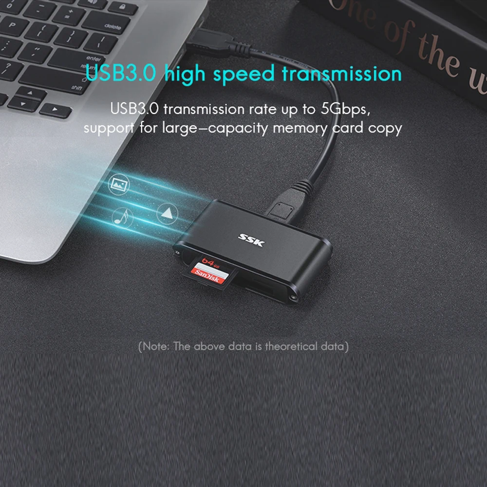 USB 3 0 кардридер для CF/SD/TF карт из алюминиевого сплава|Картридеры| |