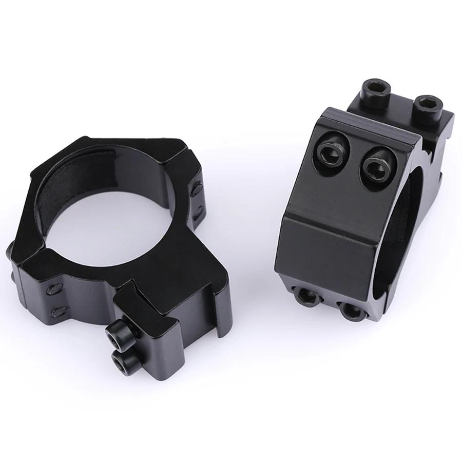 

SURIEEN 1 Pair 2pcs Tactical 30mm Ring for 11mm Picatinny Dovetail Weaver Rail Scope Mounts Low Profile Hunting Gun Accessories