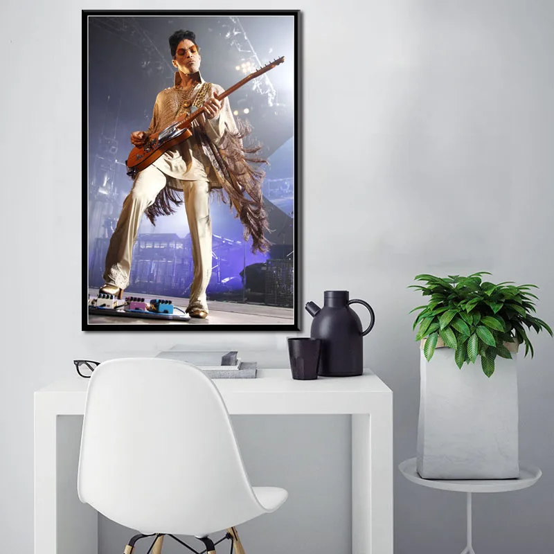 Принт на холсте принт рок постеры принц Роджерс Нельсон черно-белый Настенная