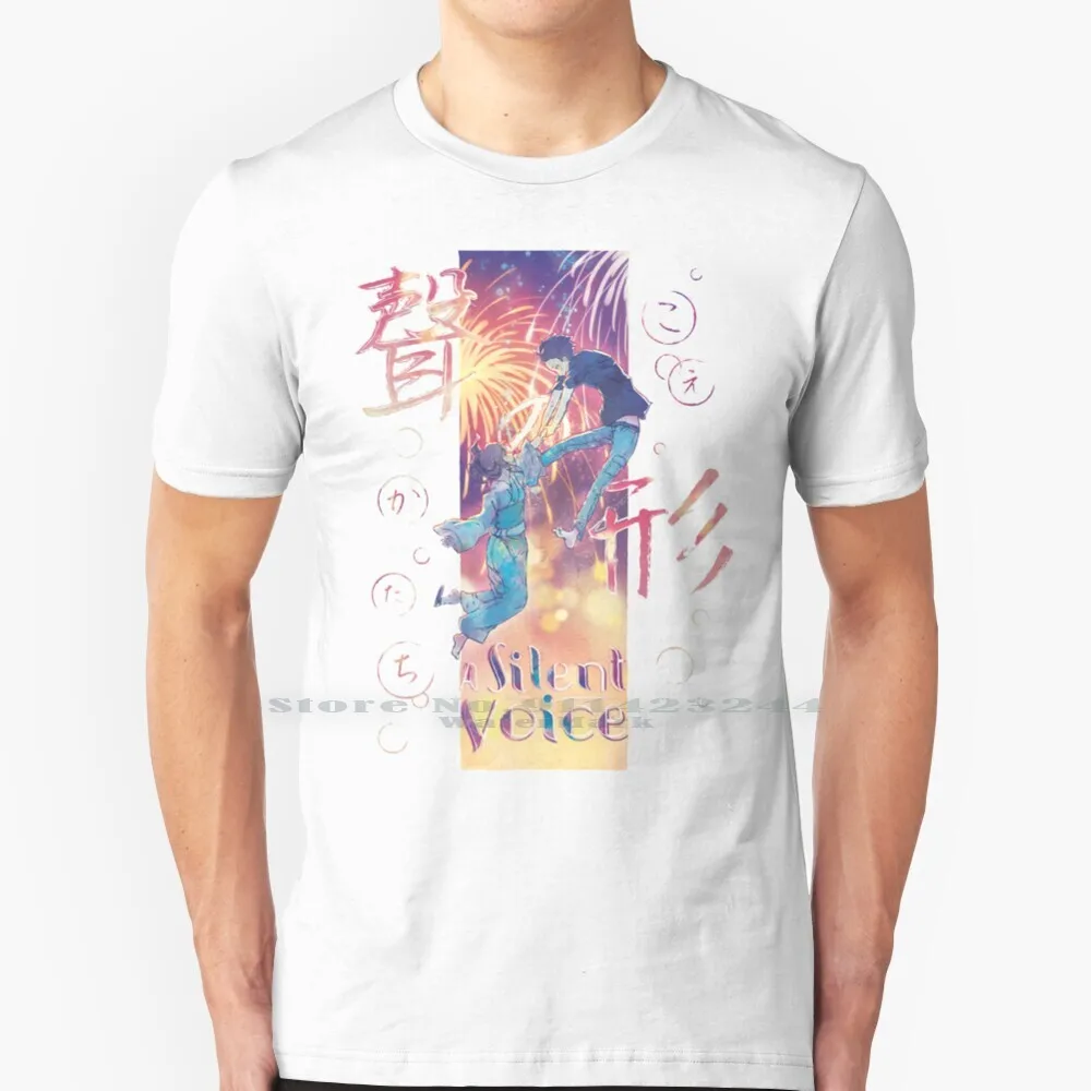 Плакат A Silent Voice-Koe No Katachi, футболка из хлопка, 6XL, кимоно ханаби юката с мотивами фильмов, тихий голос, манга, анимация