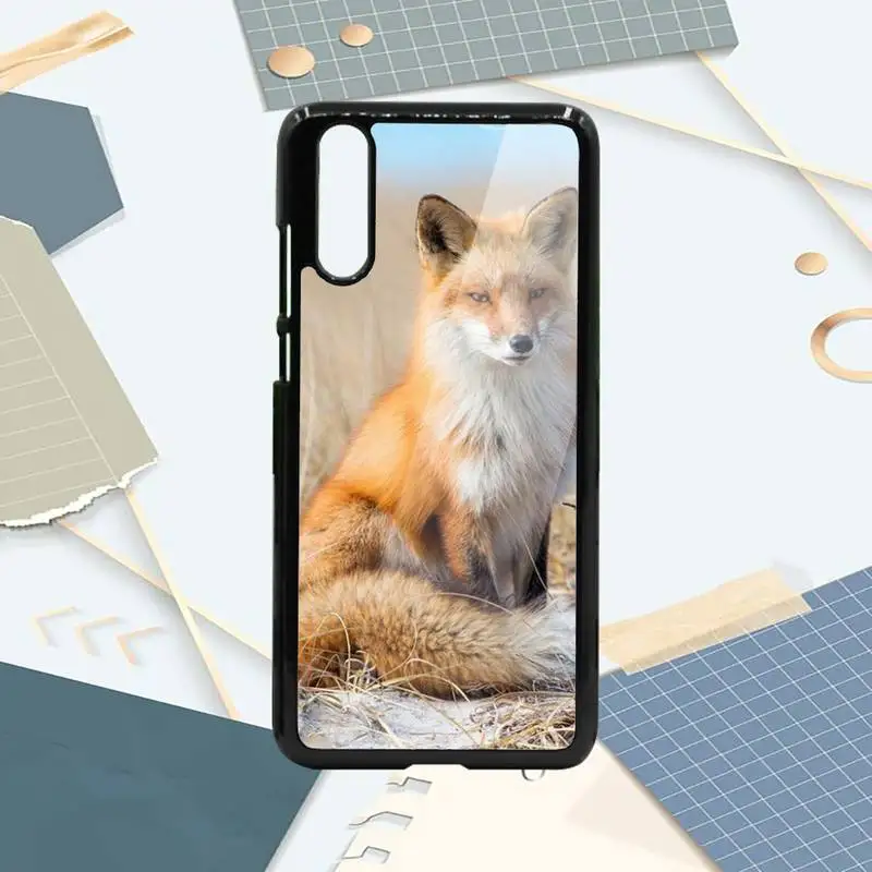 

Cute animal fox Phone Cases PC For Samsung galaxy S note 8 9 20 10 e lite2019 plus pro ultra