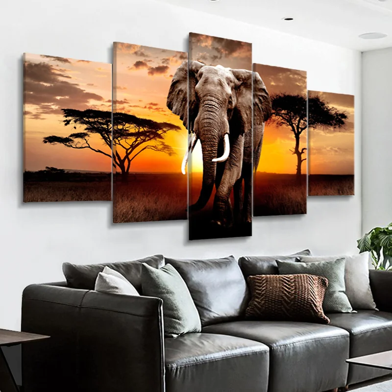Картина на холсте 5 шт. модульные картины настенная живопись HD печать холст