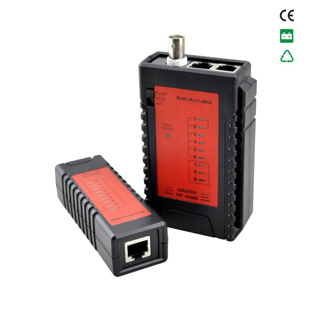Тестер сетевого кабеля NOYAFA RJ11 RJ12 RJ45 Cat5 BNC|network cable tester|cable testerlan network tester |