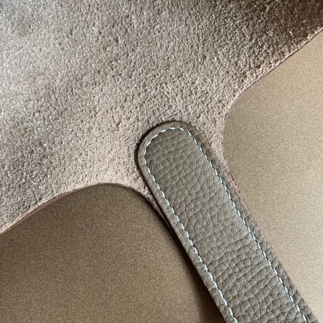 

Women Design Genuine Leather Handbag 2021 Lychee Pattern Cowhide Basket Bag Fashion Portable Leisure Bucket Bag with H Letter