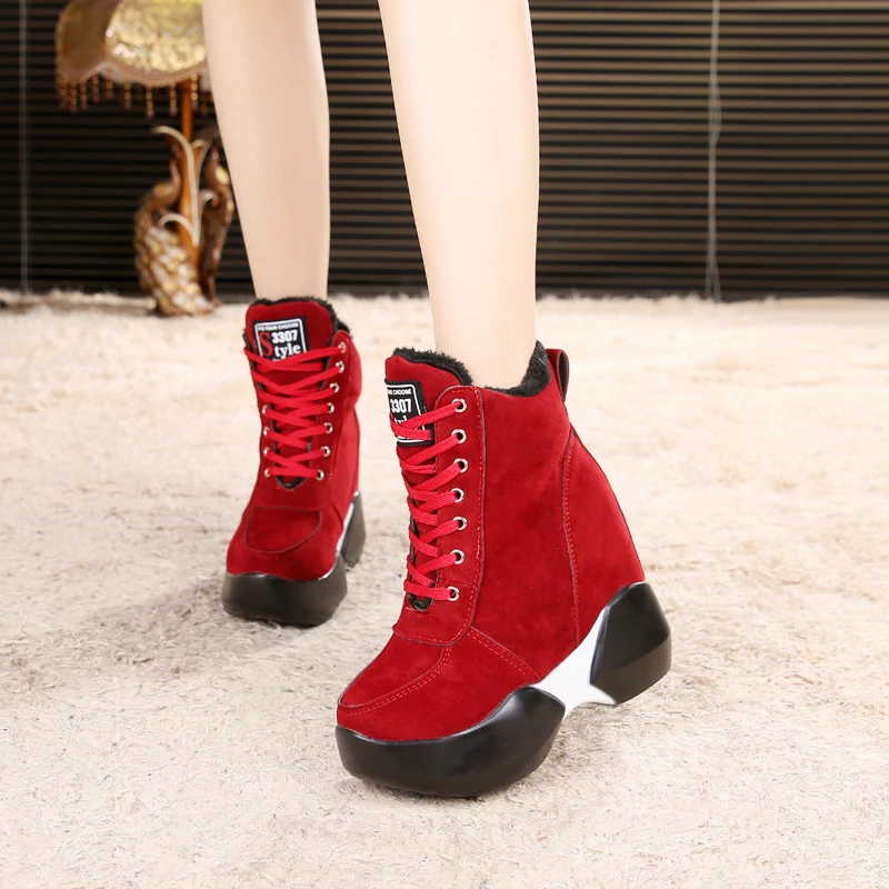 Сапоги женские зимние на скрытой танкетке 11 см|heel boots|shoes for womenshoes |