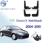 Брызговики для Citroen C4 1 2004-2010, передние и задние, 2005