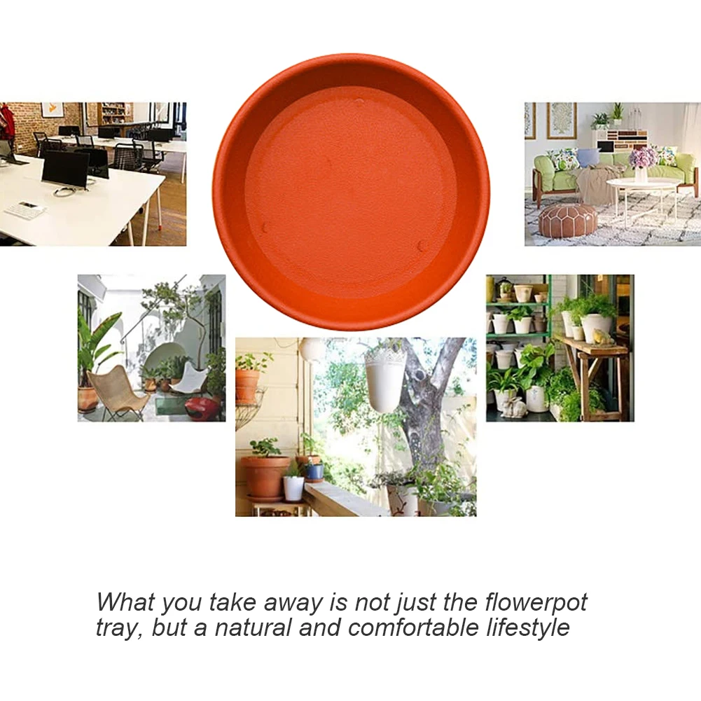 

3PCS Plant Saucer Plastic Round Shape Plant Pot Drip Tray Flowerpot Planter Pallet Base For Garden Balcony Indoor Green Planting