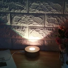 Деревянная круглая основа для светодиодного дисплея ручной работы, разноцветная светильник нная основа для ночного видения, подставка для украшения, поделки своими руками