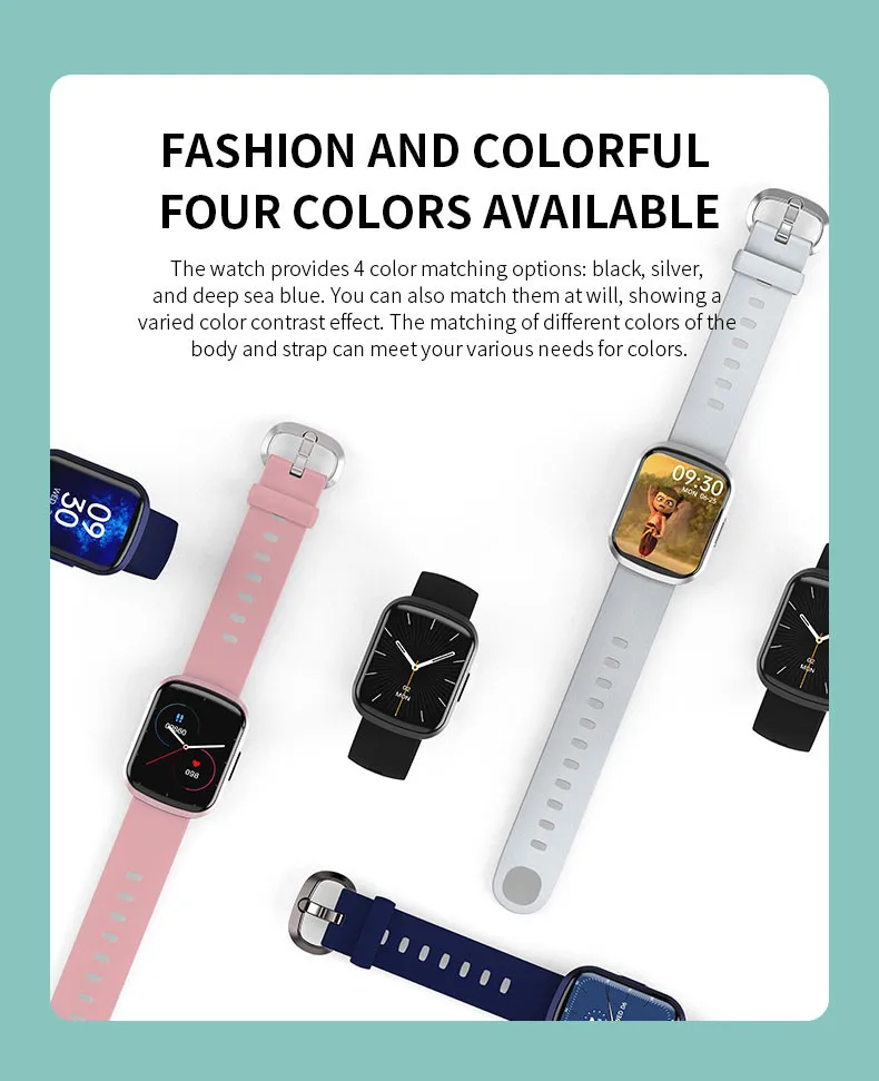 

HW13 1.57in Smart Watch Women Heart-Rate Monitor Full Screen-Touch Fitness Band