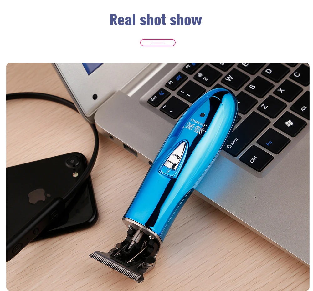 Беспроводная профессиональная машинка для стрижки волос и бороды с USB-зарядкой для мужчин.