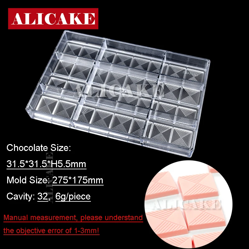 

32 Cavity Polycarbonate Chocolate Mold Nuggets Candy Confectionery For Chocolates Molds Commercial Baking Pastry Tools