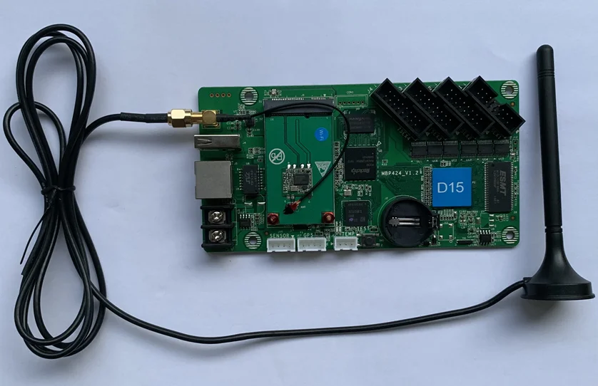 Huidu D15 HD-D15 асинхронный полноцветный светодиодный дисплей контрольной карты с