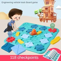 childrens road building maze car track puzzle educational toys thinking training double parent child game
