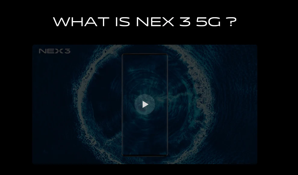Vivo Nex 3 5G мобильный телефон 6,89 дюймов экран 8 ГБ+ 256 ГБ Snapdragon 855 плюс Восьмиядерный Android 9,0 камера 64.0мп смартфон