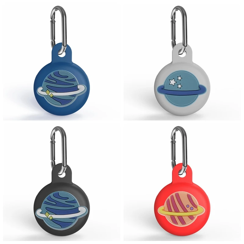 

For AirTags Case funny Space planet cartoon Anti-lost silicone Protective case For Air Tags Locator Tracker Protection Cover