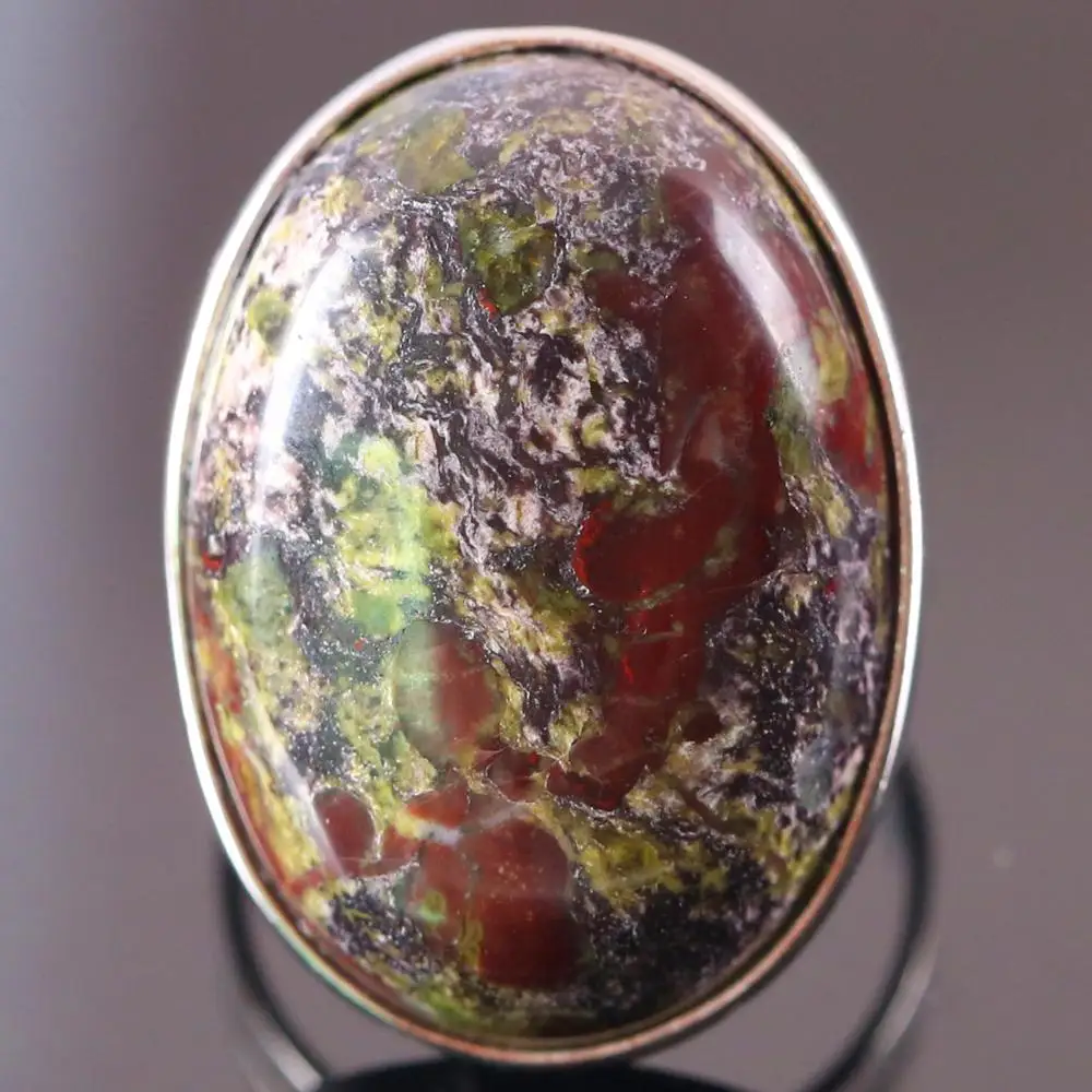 Женское и мужское обручальное кольцо регулируемое с драконом кровью ювелирное