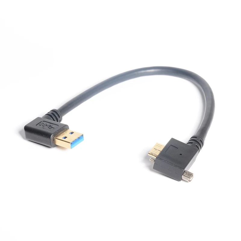 Кабель Micro USB 3 0 90 градусов правый B до левый A Мужской Двойной угловой 5 Гбит/с