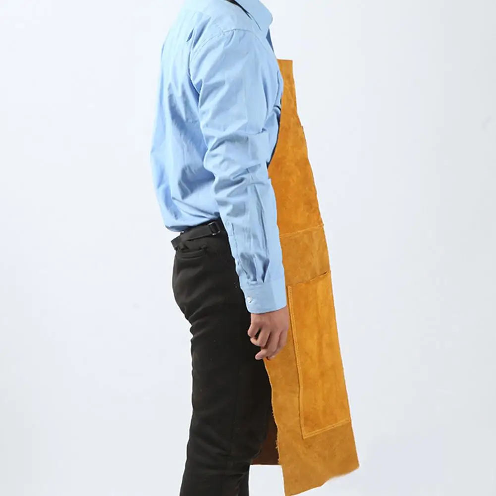 Фартук из искусственной кожи для сварщика огнезащитная одежда сварочных работ