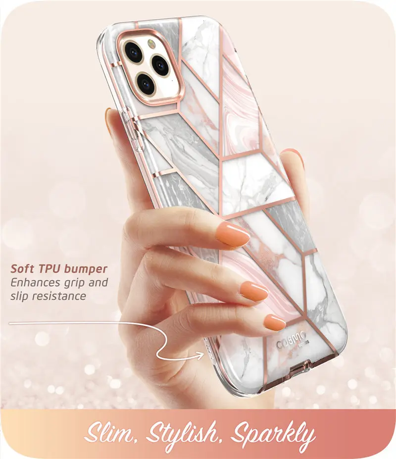 I-Blason для iPhone 11 Pro Max чехол 6,5 Дюймов() Cosmo полный корпус блестящий Мраморный бампер чехол со встроенной защитной пленкой