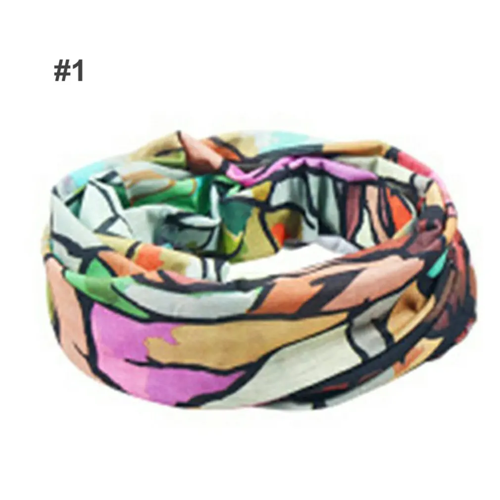 

1 Pcs Bicycle Windproof Printed Face Mask Headscarf Multifunctional Outdoor Men and Women Sunscreen Face Mask Riding Scarf Hot