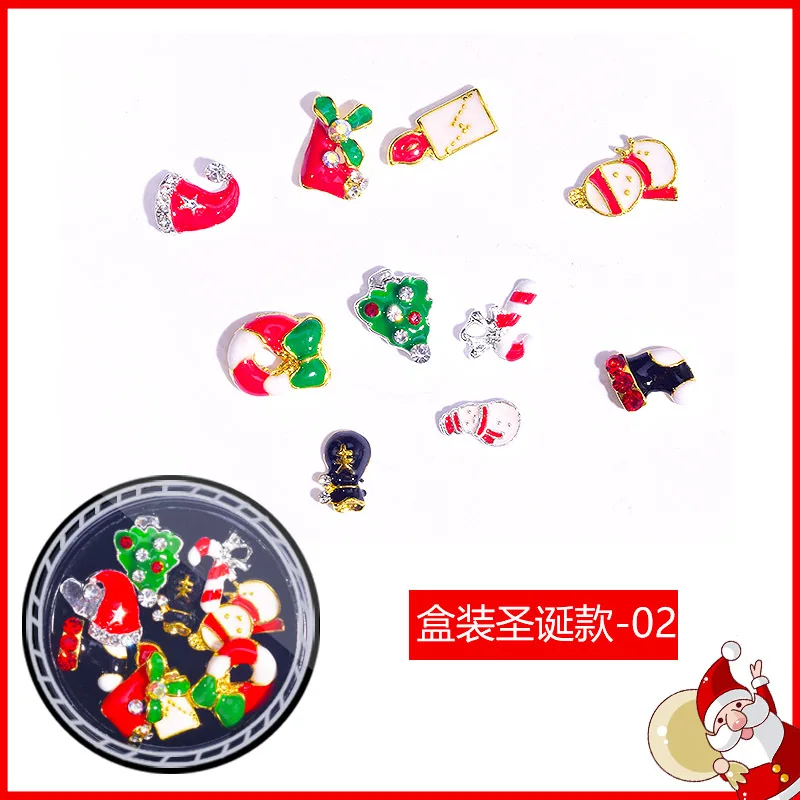 Бесплатная доставка рождественские украшения для ногтей строительный подарок