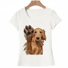 Новая летняя модная женская футболка, хипстерская Футболка с принтом золотистого ретривера, футболка с принтом пять собак для влюбленных, повседневные топы, классные хипстерские футболки для девушек