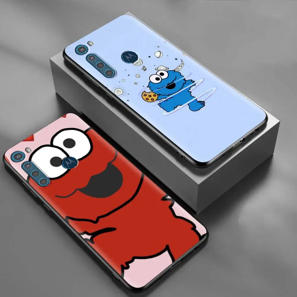Silicone Case for Motorola G9 Play One Fusion G8 Power Lite G10 G30 Edge Plus E6s G Stylus Soft Coque Cute Monsters