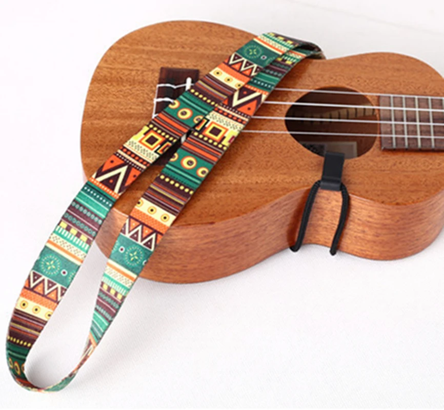 nationalen stil druck akustische folk gitarre straps einstellbare ende elektrische gitarre bass ukulele straps gürtel free global shipping