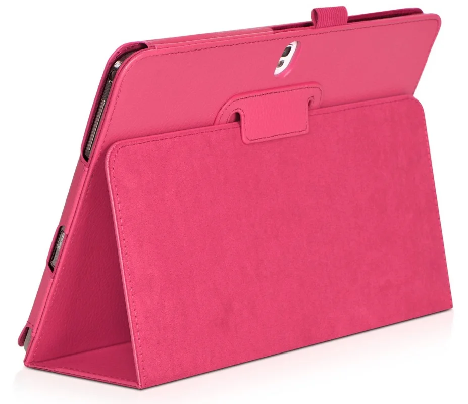 Розово-красный Чехол для samsung Galaxy Note 10,1 edition SM-P600 P605 P601, шикарный чехол для планшета, чехлы, кожаные чехлы для задней панели, чехол T520 - Цвет: Розово-красный