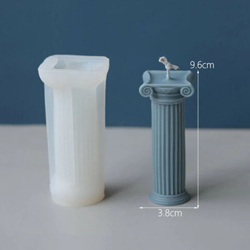 

Roman Column Candle Silicone Mould Aromatherapy Candle Plaster Mould