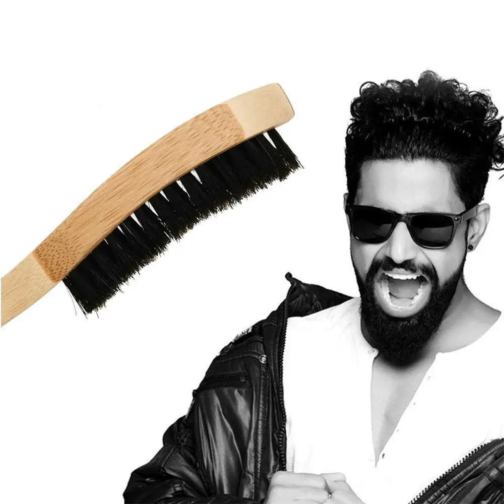 Щетка для бритья мужская с деревянной ручкой синтетический инструмент усов и